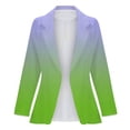 thumbnail image 2 of Gibobby Blazer de mujer casual Blazer casual para mujer de manga larga con botones de solapa para trabajo y oficina(Verde,CH), 2 of 5