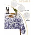 thumbnail image 2 of Purple Eucalyptus Leaves Table Cloth, Waterproof Tablecloth for Square Tables, Watercolor Spring Summer Botanical Reusable Washable Fabric Table Cover for Restaurant Kitchen Dining Tables 54"x54", 2 of 9