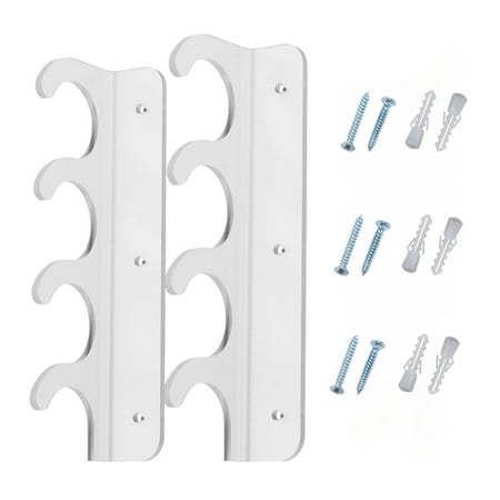 Geemin Versatile Wall Mounted Sturdy Fishing Rods Rack Portable Home Accessory with Easy Installation Stylish for Youth Rooms