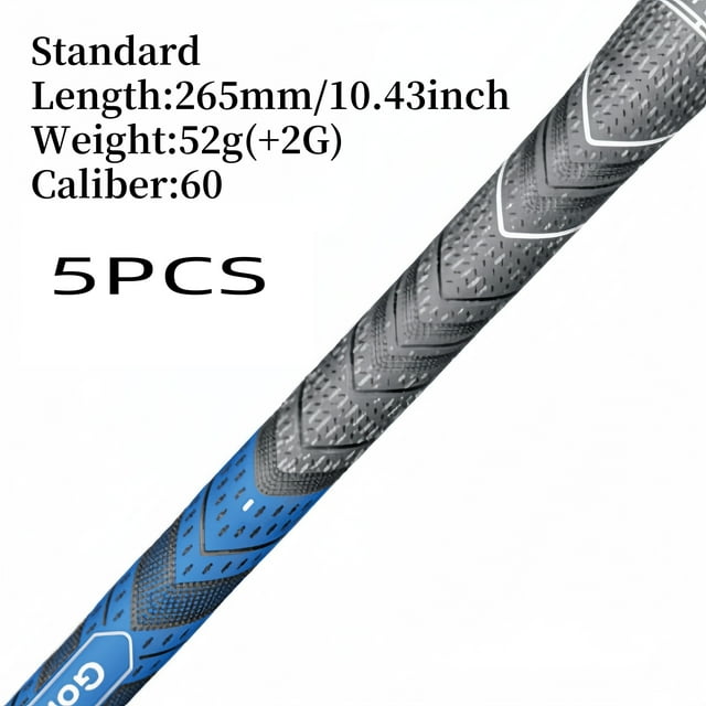 13pcs/set Professional Soft Rubber Non-slip Golf Grips, Standard/Midsize, Fit All Weather 5pcs Blue Standard