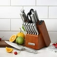 thumbnail image 4 of McCook MC29 Ensembles de Couteaux, 15 Pcs Ensembles de Blocs de Couteaux de Cuisine en Acier Inoxydable Allemand avec Aiguiseur Intégré, 4 of 7