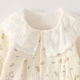 thumbnail image 6 of KPOPLK Baby Footless Pajama Infant Girl Cotton Clothes Sleeper Pjs Fall Sleep N Play Bodysuit One Piece Sleepwear Size 4-8 Months,Yellow, 6 of 9