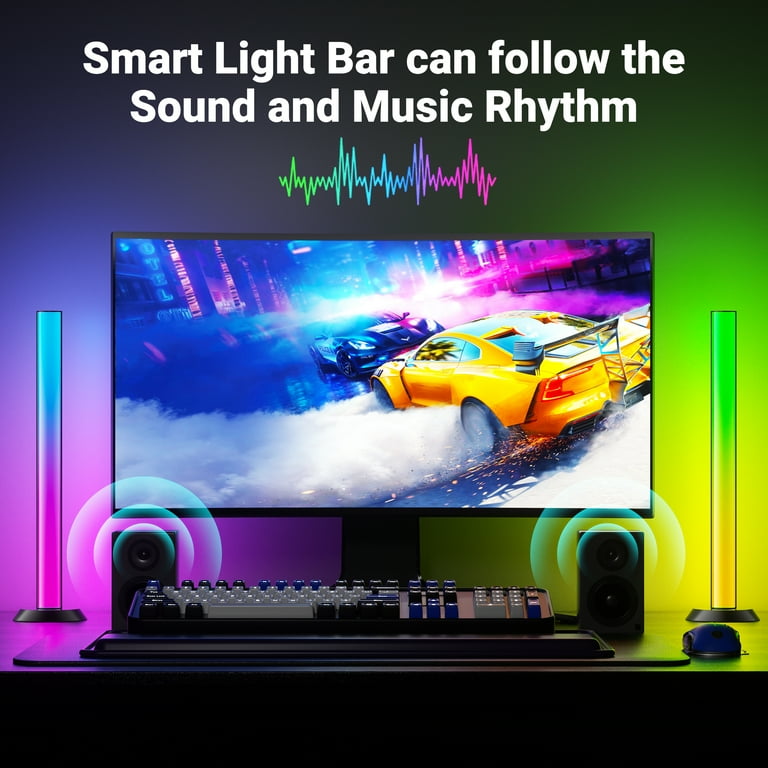 DAYBETTER RGBIC LED Light Bars 2 Pack Music Sync photo 2
