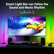 DAYBETTER RGB LED Light Bars, Music Sync TV Backlight with USB Powered , APP And Remote Control, 213 Preset Modes,16 Million Colors,Three Control Modes,Suitable for 45-70 inch TVs,2pack