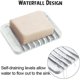 thumbnail image 3 of Set de 3 jaboneras de silicona blanca ZHAOCHENG con drenaje automático para baño cocina o viaje, 3 of 5