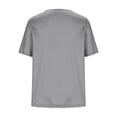 thumbnail image 4 of Neewe Womens Plus Size Pleated Tops Short Sleeve Summer Tunic Casual Loose Fit Crewneck Shirts Blouse 2026, 4 of 6
