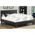 thumbnail image 6 of Furniture of America Nicole Faux Leather Full Platform Bed in Black, 6 of 9
