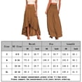 thumbnail image 2 of Falda Casual Falda Casual Faldas Largas Asimétricas Hendidura Envoltura Elástica para Mujer (Marrón M) Cgtredaw Para estrenar, 2 of 8