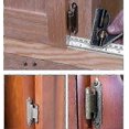 thumbnail image 5 of 4-Pack Self-Closing Hinge, 270-Degree Cabinet Hinge, Polished Chrome Flush Mount Hinge, Kitchen Cabinet Hardware with Screws (Black), 5 of 5
