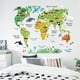 thumbnail image 4 of Adhesivo de pared JAMW mapa del mundo 1 pieza PVC Sencillez, 4 of 5