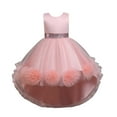 thumbnail image 2 of XMMSWDLA Toddler Girl Clothes Children Dress Girl No Sleeve Princess Dress Flower Tail Dress Skirt Tutu Skirt Net Gauze Dress Canonicals, 2 of 8