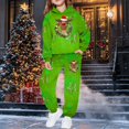 thumbnail image 6 of Christmas Boys Themed Print Hoodie and Jogger Pants Outfit 2 Piece Warm Loungewear for Holiday Toddler and Youth, 6 of 7