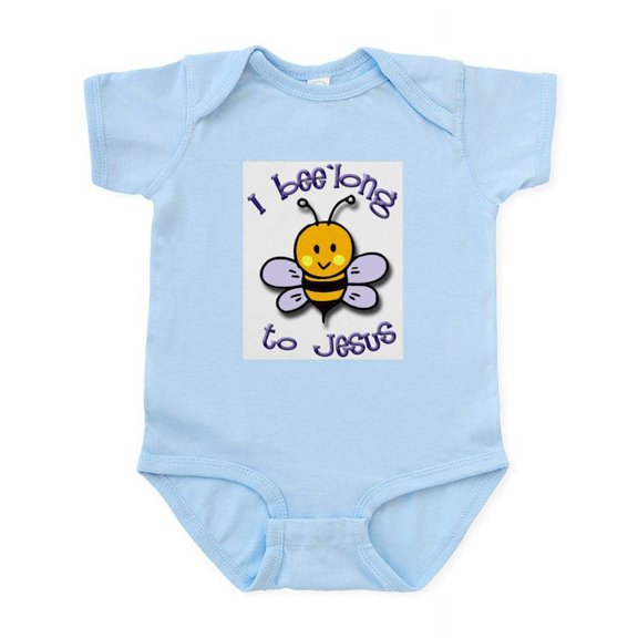 CafePress - I Bee'long To Jesus (1) Infant Creeper - Baby Light Bodysuit, Size Newborn - 24 Months