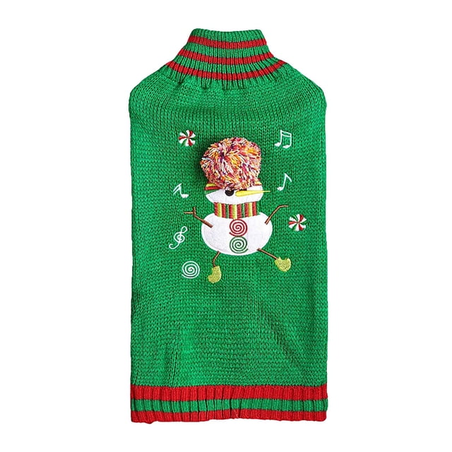 TIELUTT Medium Long High Neck Knitted Wool Stretchy Collar Red & Green Pet Clothes Hangers and Rack Pet Clothes Hangers Metal Pet Clothes for Cats Pet Clothes for Medium Dogs Female Pet Clothes Hange