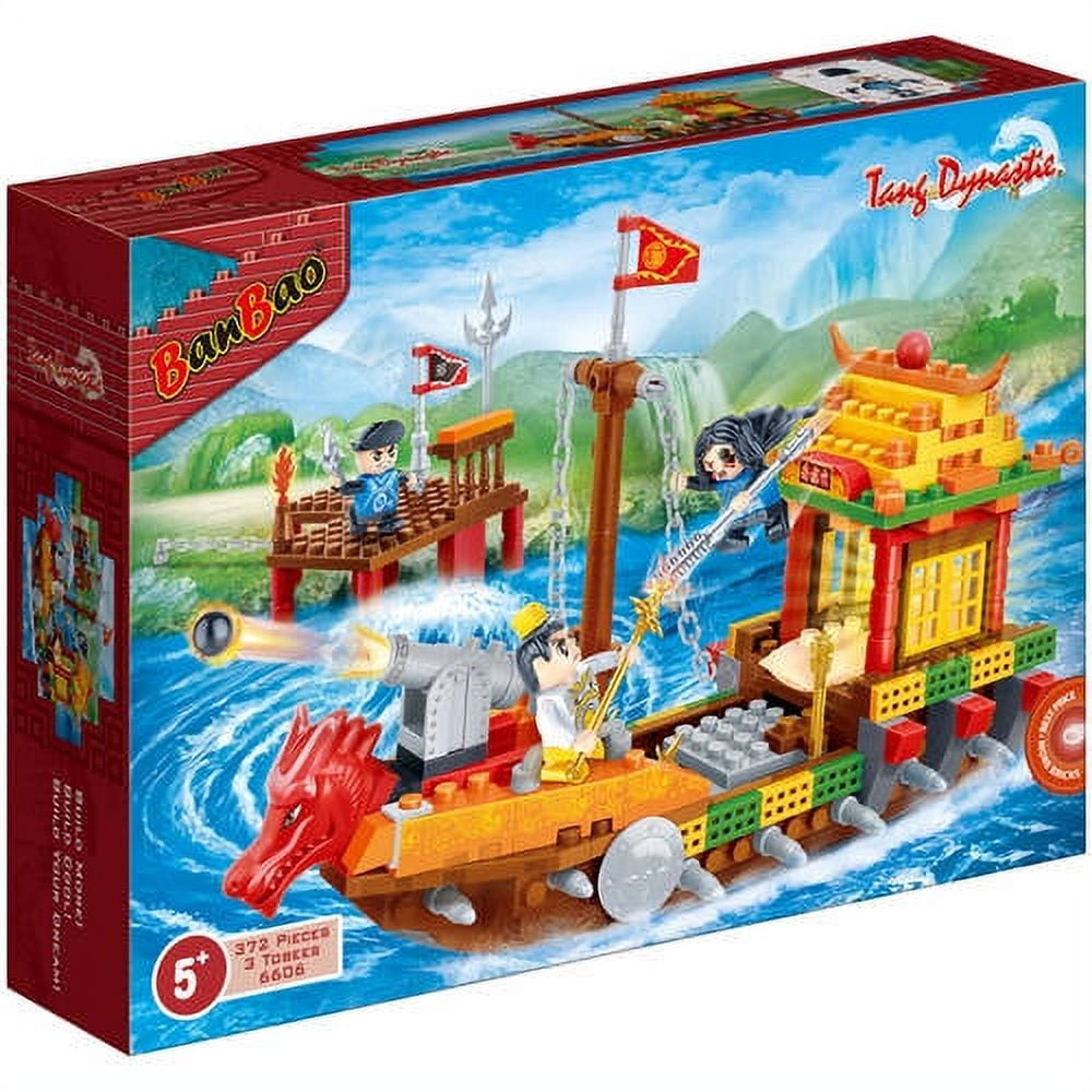 BanBao Tang Dynastie Dragon Boat Playset