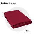 thumbnail image 4 of Haperlare 26"W x 36"L Farmhouse Kitchen Curtains Blackout Tier Curtains with Rod Pocket for Bathroom Cafe Dining Room, Burgundy, 2 Panels, 4 of 7