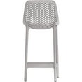 thumbnail image 3 of Afuera Living Contemporary Grey Outdoor Patio Stool (Set of 4), 3 of 6