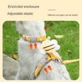 thumbnail image 5 of Arnés para gatos, correa y collar ajustable con diseño de abeja de dibujos animados, doble capa, para mascotas pequeñas y medianas, para caminar al aire libre, 5 of 5