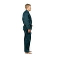 thumbnail image 3 of Fuji Lightweight Brazilian Jiu Jitsu BJJ Gi - Navy Blue w/ Orange (A6), 3 of 12