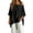 Black, variant on Asymmetric Hem Cold Shoulder Tops For Women Bat 3/4 Sleeve Blouse Solid Color Casual Spring Summer Daily Shirt Flowy Layered Hem Pullover Outfits Tops Black L