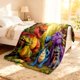 thumbnail image 5 of Manta de felpa con dinosaurios Manta suave y cálida para niños y niñas Manta acogedora para la siesta, la cama o el sofá Con motivos de dinosaurios, 5 of 8