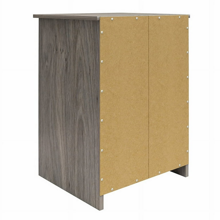 ameri×N.Holywood Ameriwood Home Edgewater Nightstand with Drawer in Gray Oak