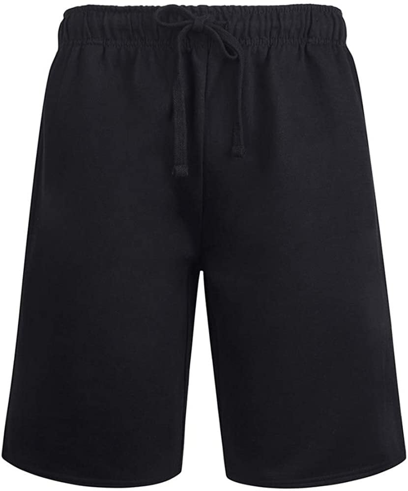 DailyWear Mens Casual Lightweight Fleece SweatShorts, Workout Running