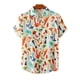 thumbnail image 4 of Camisas de manga corta con botones para hombres y mujeres Camisas hawaianas con estampado de hongos Camisas casuales con flores Camisas hawaianas, 4 of 4