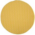 thumbnail image 4 of Round Tablecloth 150cm Cotton and Linen Fabric Twill Tablecloth Simple Nordic Style Fresh Durable Reusable Wrinkle-Resistant Decoration for Kitchen Dining Table (Yellow, Diameter 150cm), 4 of 5