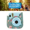 thumbnail image 3 of PU Leather Camera Case Protector for Fujifilm Instax Mini 11 9 8+ 8 (Green), 3 of 8