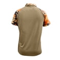 thumbnail image 4 of Havenx Mens Patriotic Polo Shirts American Flag Print Camo Polo Shirts Short Sleeve Button T-Shirts Lapel 250 Years Of Freedom Patriotic Fashion Causal Tee,Coffee 3XL, 4 of 4
