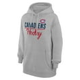 thumbnail image 2 of Women's G-III 4Her by Carl Banks Heather Gray Montreal Canadiens  Team Sport Tri-Blend Fleece Hoodie, 2 of 3