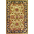 thumbnail image 1 of Noble House IMP10043656 3 ft. 6 in. x 5 ft. 6 in. Hand-Tufted Imperial Wool Rug - Camel & Blue, 1 of 1