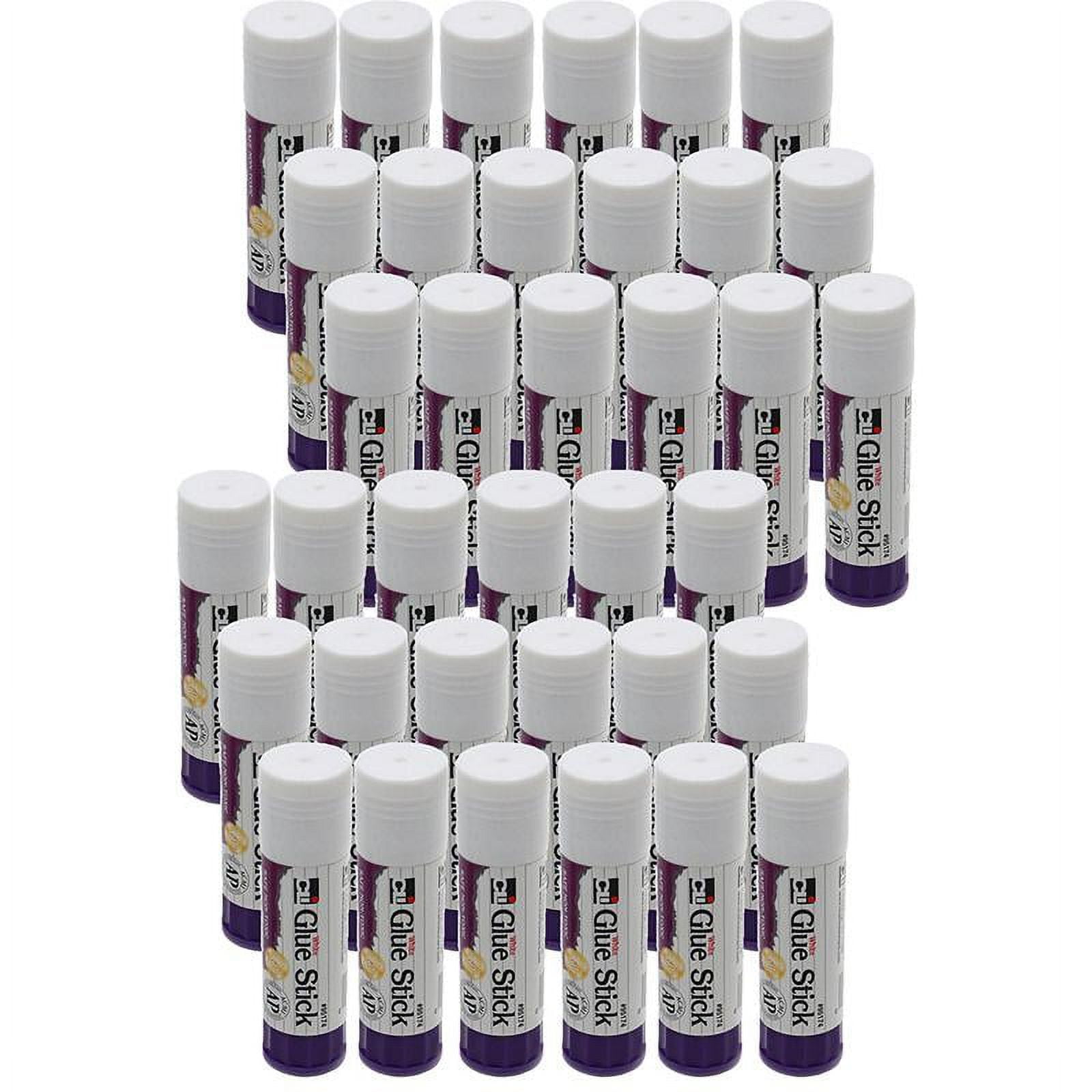 Charles Leonard Glue Stick, White, .74 oz, Pack of 36