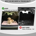 thumbnail image 4 of HUISEFOR Pink Bow Pumpkin Car Trunk Mat 29" x 39" Scratchproof All Weather Trunk Protection Cargo Liner Non-Slip Cars Accessories Easy to Install for Cars, SUVs, 4 of 7