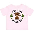 thumbnail image 3 of Inktastic Live Love Monkeys Boys or Girls Toddler T-Shirt, 3 of 5