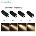 thumbnail image 4 of Modern Track Light Zoomable Adjustable Beam Angle Rail lamp Spot Clothing Shoes Shop Zoom Exhibition Gallery Lamp COB Spotlights, 4 of 6