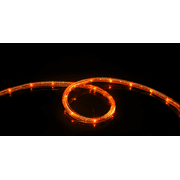 Meilo 16 FT LED Rope Light Orange, Connectable, Waterproof, Indoor/Outdoor Use, Backyards, 360? Directional Shine, Halloween Decoration, Party, Fall Harvest Landscape, Christmas D?cor, RV