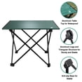 thumbnail image 5 of VILLEY Mesa Auxiliar Portátil para Acampar, Mesa de Playa Plegable de Aluminio Ultraligera con Bolsa de Transporte para Cocinar al Aire Libre, Picnic, Campamento, Barco, Viajes - Verde, 5 of 5