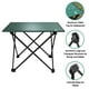 thumbnail image 5 of VILLEY Mesa Auxiliar Portátil para Acampar, Mesa de Playa Plegable de Aluminio Ultraligera con Bolsa de Transporte para Cocinar al Aire Libre, Picnic, Campamento, Barco, Viajes - Verde, 5 of 5