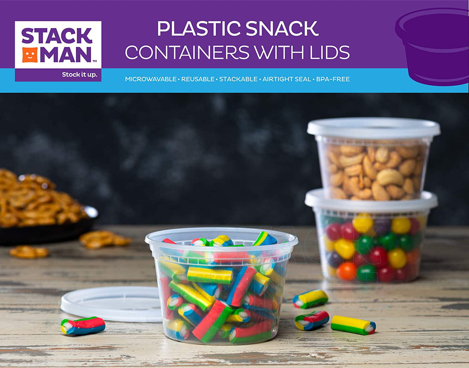 Stackable Airtight Food Storage Containers - Save 25% on the 4-Pack! -  14Candles