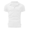 thumbnail image 5 of Polo Shirt for Men Short Sleeve Tops White L, 5 of 5