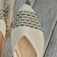 thumbnail image 6 of Women's Low Heel Loafers Breathable Pointed Toe Closed Soft Sole Summer Casual Slip On Comfortable Shoes, 6 of 7