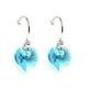 thumbnail image 1 of Aretes Zvezda Heart color Turquoise plata .925 Zvezda ZAR-HEAR10-TURQ, 1 of 4