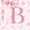 Pink B, variant on Erosebridal Girl Personalized Gifts Queen Comforter Set,Alphabet D Bedding Comforter Set For Kids,Reversible pink,3-Piece