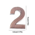 thumbnail image 3 of Nilvkv Modern House Numbers Mailbox Numbers 0-9 Self-Adhesive Street Door Home Address Metal Numbers for Outside Or Inside Signs Easy Install, 3 of 6
