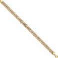 thumbnail image 2 of 14K Yellow & Rhodium White Polished Fancy Link Bracelet (8 X 7.4) Made In Italy fb1968-8, 2 of 5