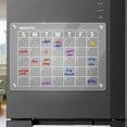 thumbnail image 4 of Blingpainting Magnetic Acrylic Calendar for Fridge, Calendar Planner Board for Refrigerator, Clear Dry Erase Board Include 8 Makers and Clean Cloth, 4 of 5