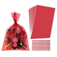 thumbnail image 1 of Bolsas de regalo transparentes Uxcell con ataduras de torsión, bolsas de plástico para galletas y caramelos, 1 of 7
