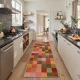 thumbnail image 4 of GENIMO 5'x7' Area Rug for Living Room, Machine Washable Non Slip Low Pile Rug for Bedroom Dining Room, Neutral Minimalist, Warm Earth, 4 of 6
